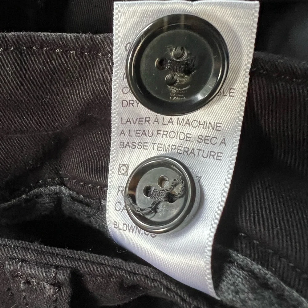 BLDWN‎ Men’s Modern Slim Solid Black Trouser Pants Size 30 NWT